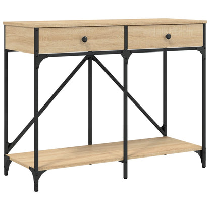 vidaXL Console Table Sonoma Oak 100x39x78.5 cm Engineered Wood