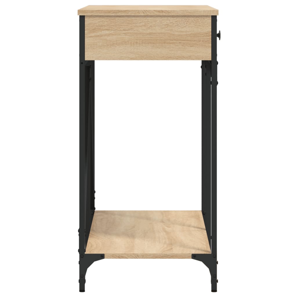 vidaXL Console Table Sonoma Oak 100x39x78.5 cm Engineered Wood