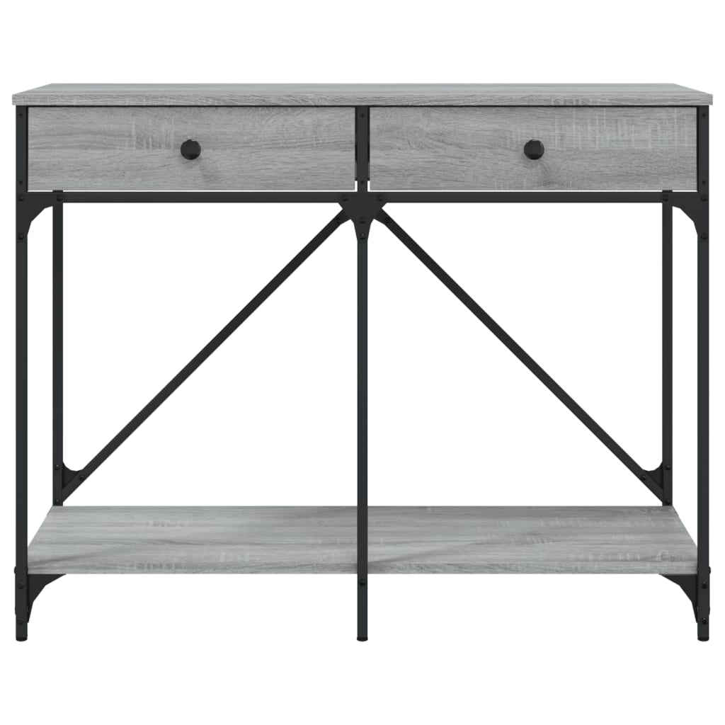 vidaXL Console Table Grey Sonoma 100x39x78.5 cm Engineered Wood