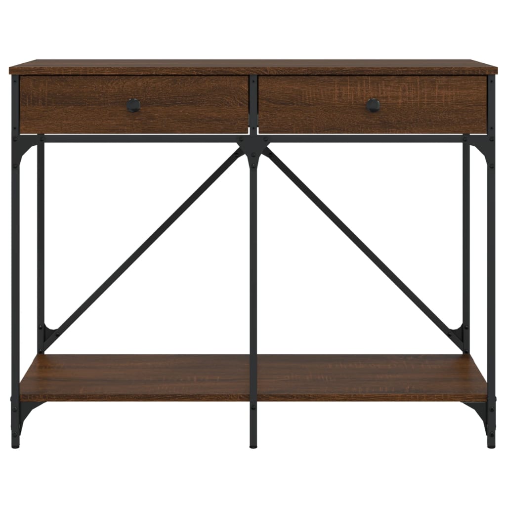 vidaXL Console Table Brown Oak 100x39x78.5 cm Engineered Wood