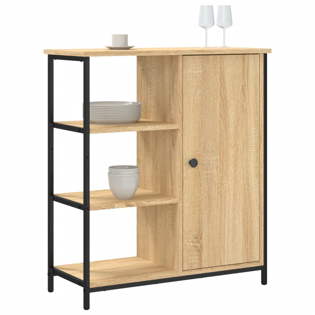 vidaXL Sideboard Sonoma Oak 70x30x80 cm Engineered Wood