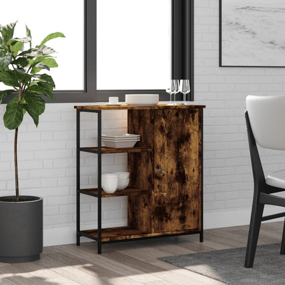 vidaXL Sideboard Smoked Oak 70x30x80 cm Engineered Wood