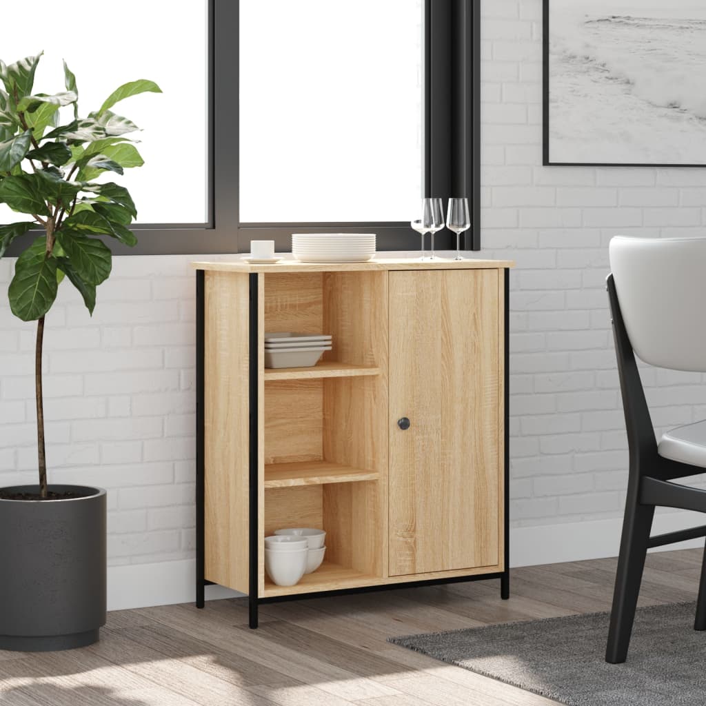 vidaXL Sideboard Sonoma Oak 70x30x80 cm Engineered Wood