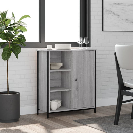 vidaXL Sideboard Grey Sonoma 70x30x80 cm Engineered Wood