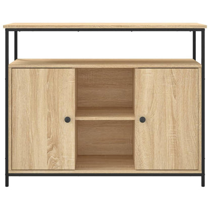 vidaXL Sideboard Sonoma Oak 100x35x80 cm Engineered Wood