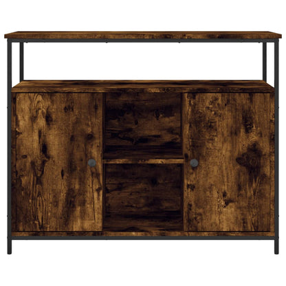 vidaXL Sideboard Smoked Oak 100x35x80 cm Engineered Wood