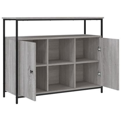 vidaXL Sideboard Grey Sonoma 100x35x80 cm Engineered Wood