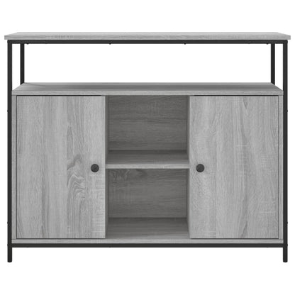 vidaXL Sideboard Grey Sonoma 100x35x80 cm Engineered Wood
