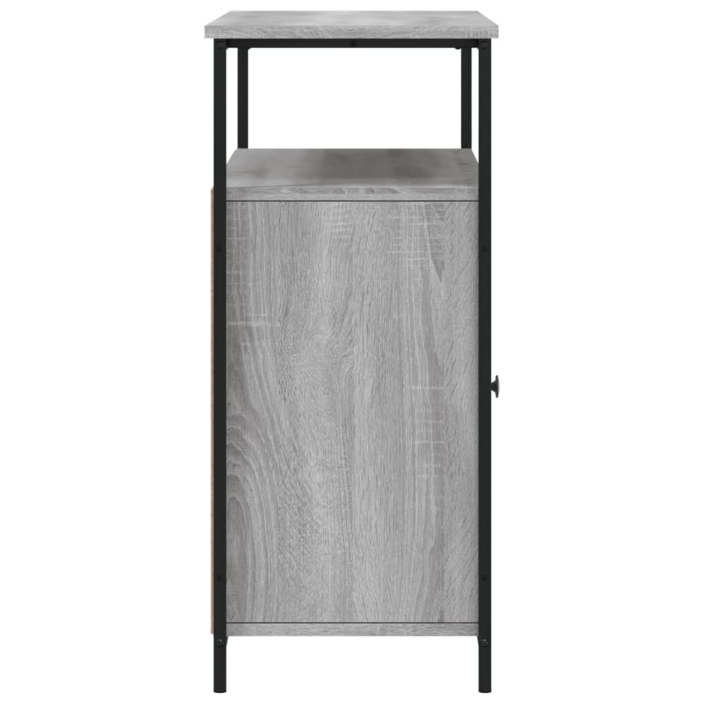 vidaXL Sideboard Grey Sonoma 100x35x80 cm Engineered Wood