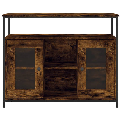 vidaXL Sideboard Smoked Oak 100x35x80 cm Engineered Wood