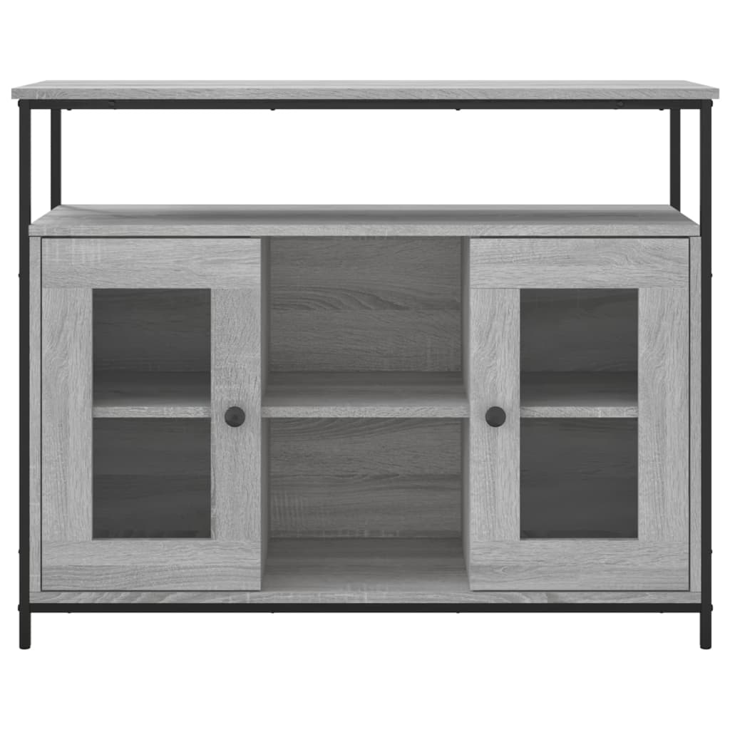 vidaXL Sideboard Grey Sonoma 100x35x80 cm Engineered Wood