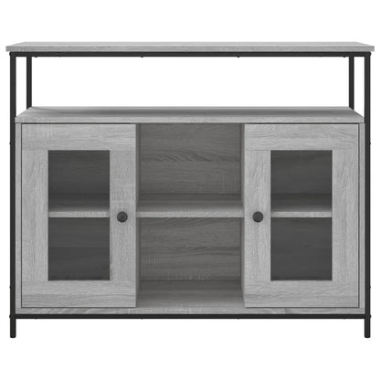 vidaXL Sideboard Grey Sonoma 100x35x80 cm Engineered Wood