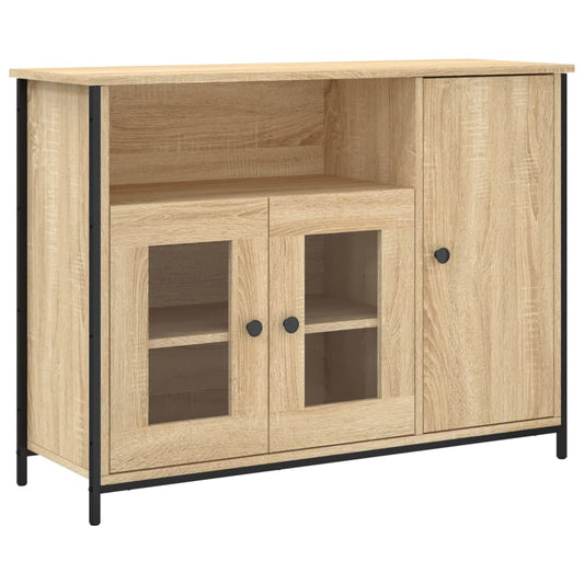 vidaXL Sideboard Sonoma Oak 100x35x75 cm Engineered Wood