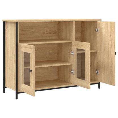 vidaXL Sideboard Sonoma Oak 100x35x75 cm Engineered Wood