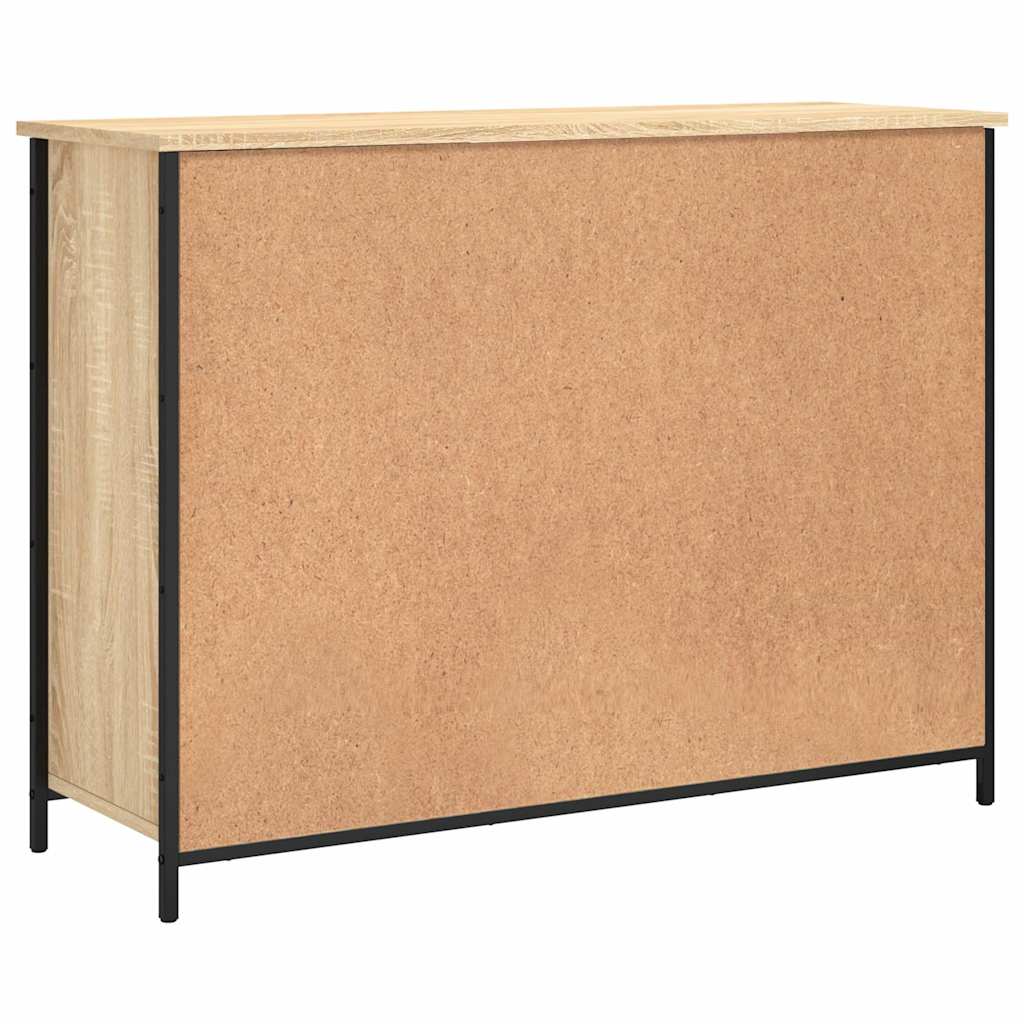 vidaXL Sideboard Sonoma Oak 100x35x75 cm Engineered Wood