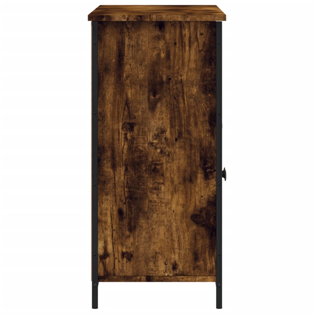 vidaXL Sideboard Smoked Oak 100x35x75 cm Engineered Wood