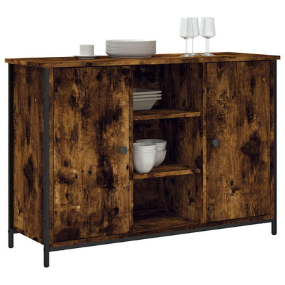 vidaXL Sideboard Smoked Oak 100x35x70 cm Engineered Wood