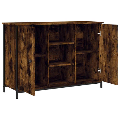 vidaXL Sideboard Smoked Oak 100x35x70 cm Engineered Wood