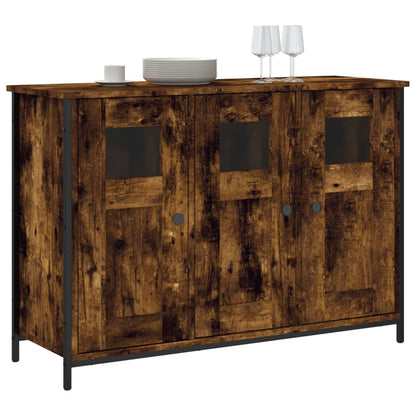 vidaXL Sideboard Smoked Oak 100x35x70 cm Engineered Wood