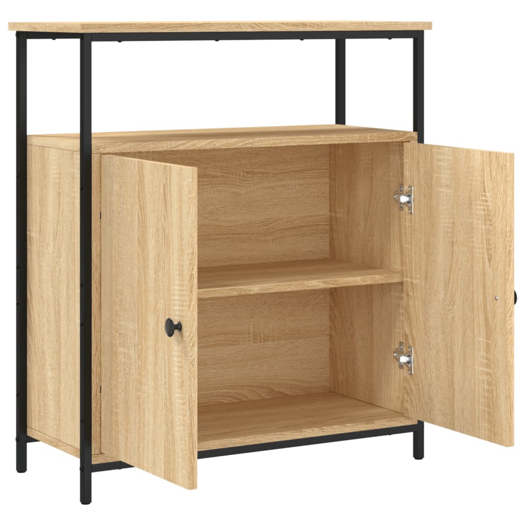 vidaXL Sideboard Sonoma Oak 70x30x80 cm Engineered Wood