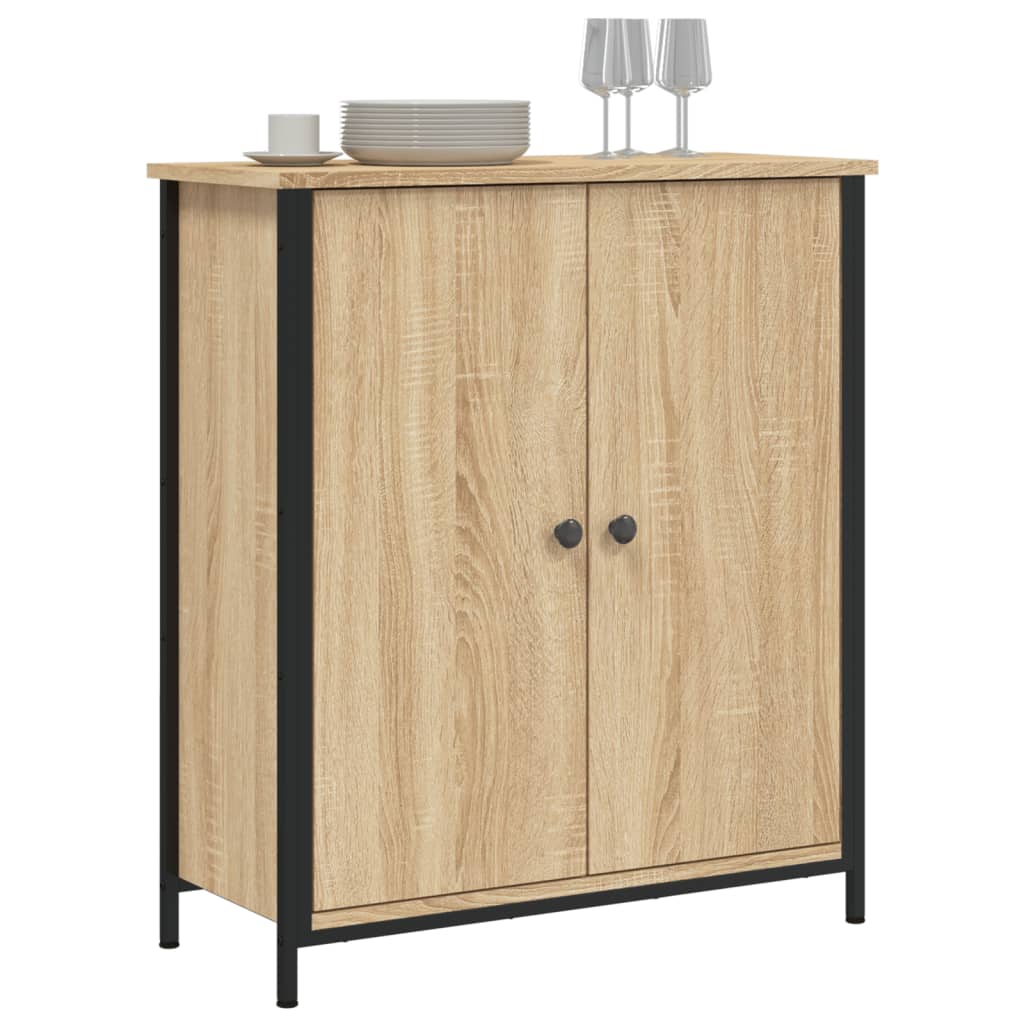 vidaXL Sideboard Sonoma Oak 70x30x80 cm Engineered Wood