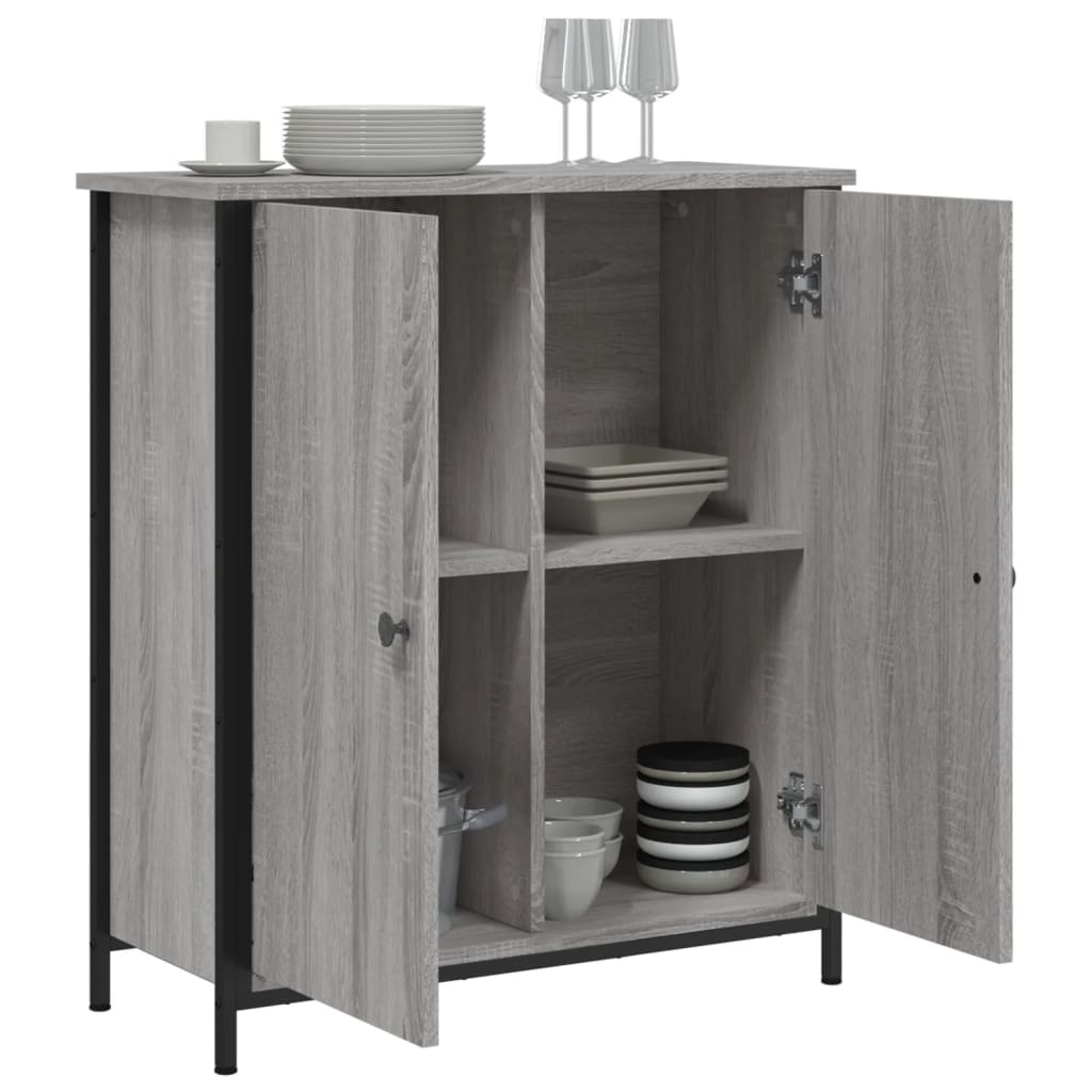 vidaXL Sideboard Grey Sonoma 70x30x80 cm Engineered Wood