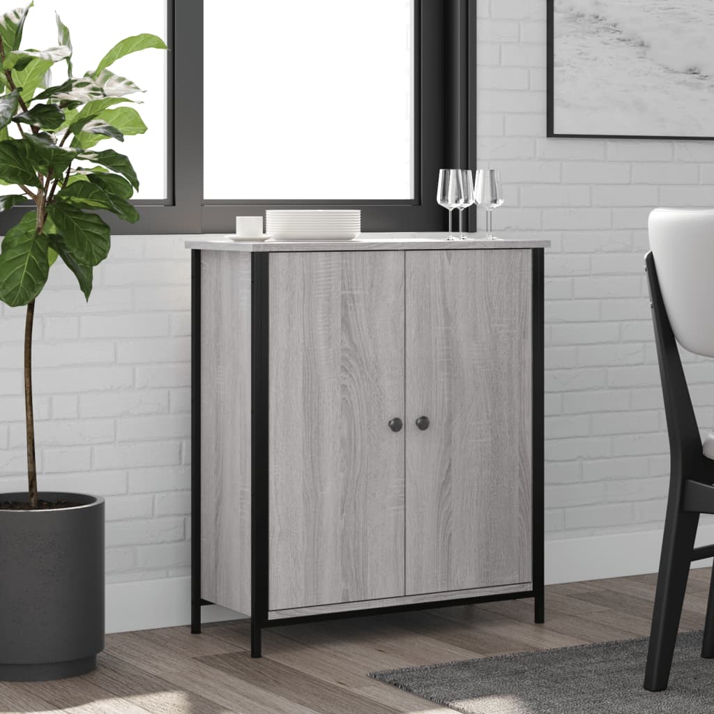 vidaXL Sideboard Grey Sonoma 70x30x80 cm Engineered Wood