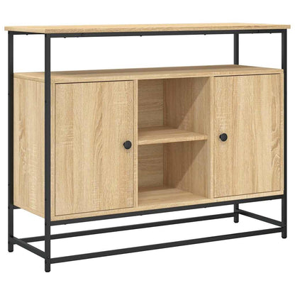vidaXL Sideboard Sonoma Oak 100x35x80 cm Engineered Wood