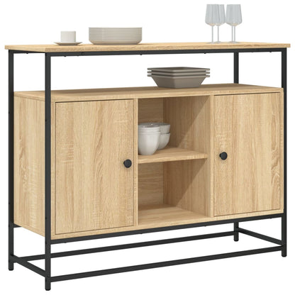 vidaXL Sideboard Sonoma Oak 100x35x80 cm Engineered Wood