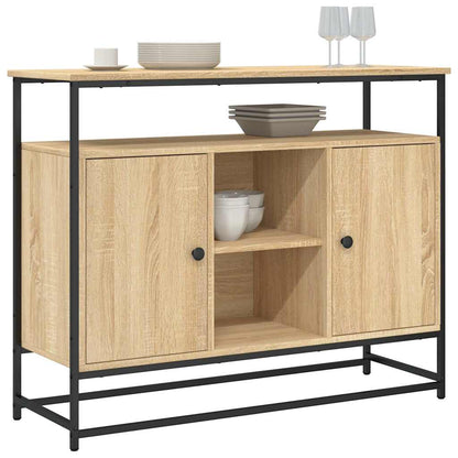 vidaXL Sideboard Sonoma Oak 100x35x80 cm Engineered Wood