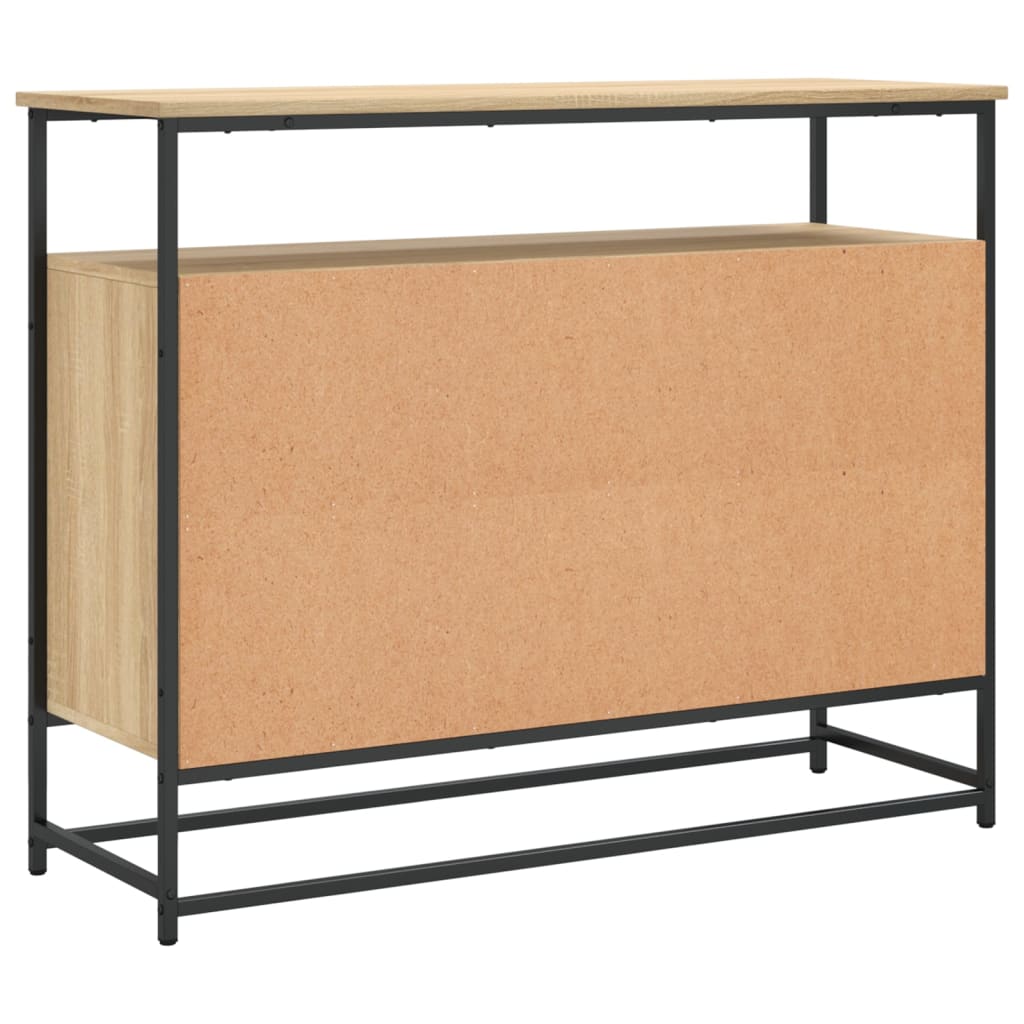 vidaXL Sideboard Sonoma Oak 100x35x80 cm Engineered Wood