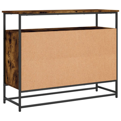 vidaXL Sideboard Smoked Oak 100x35x80 cm Engineered Wood