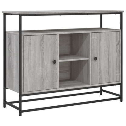 vidaXL Sideboard Grey Sonoma 100x35x80 cm Engineered Wood