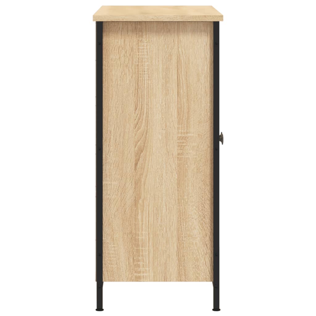 vidaXL Sideboard Sonoma Oak 100x33x75 cm Engineered Wood