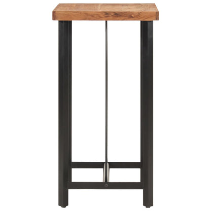 vidaXL Bar Table 55x55x107 cm Solid Wood Acacia and Iron