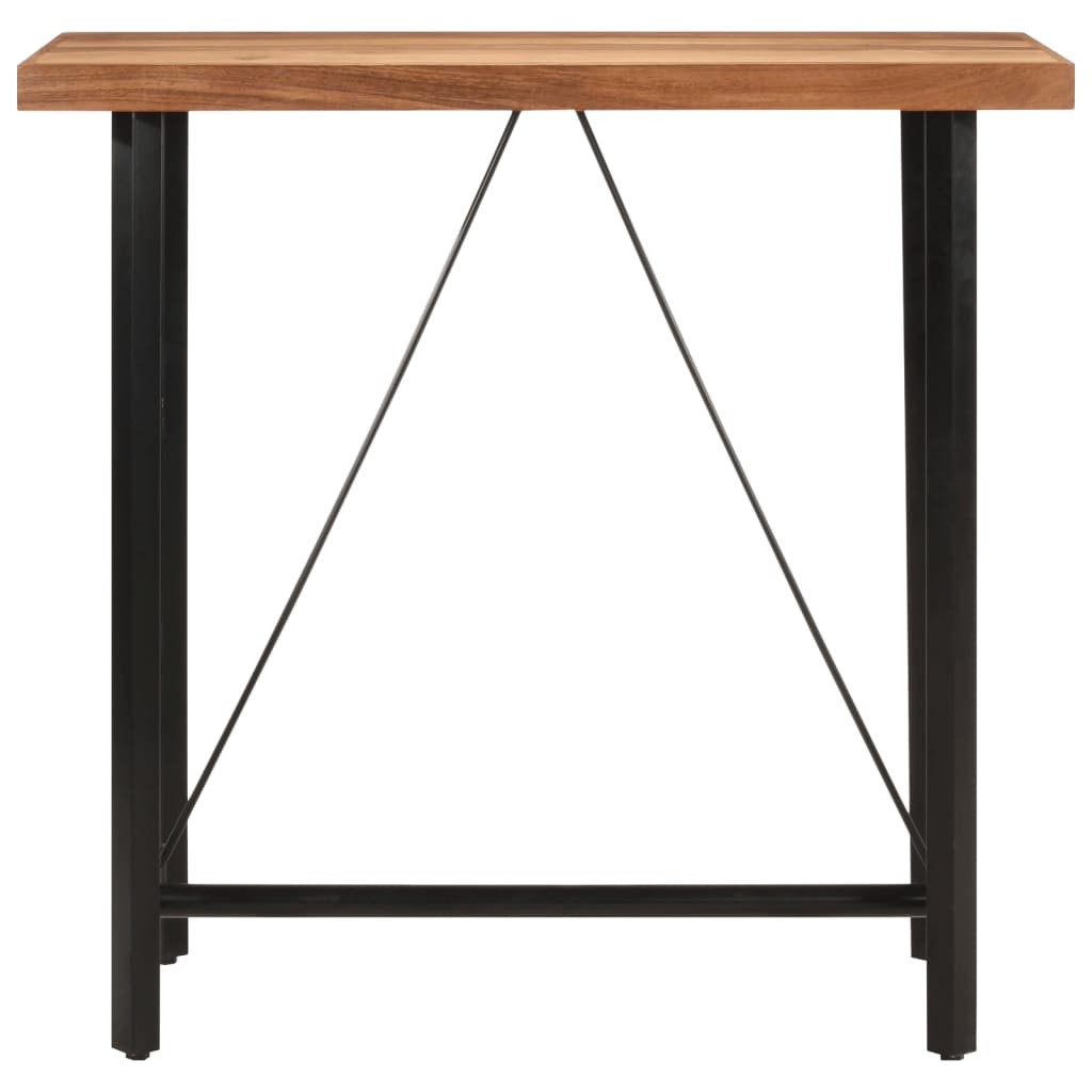 vidaXL Bar Table 110x55x107 cm Solid Wood Acacia and Iron