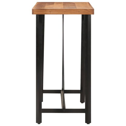 vidaXL Bar Table 110x55x107 cm Solid Wood Acacia and Iron