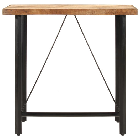 vidaXL Bar Table 110x55x107 cm Solid Wood Mango and Iron