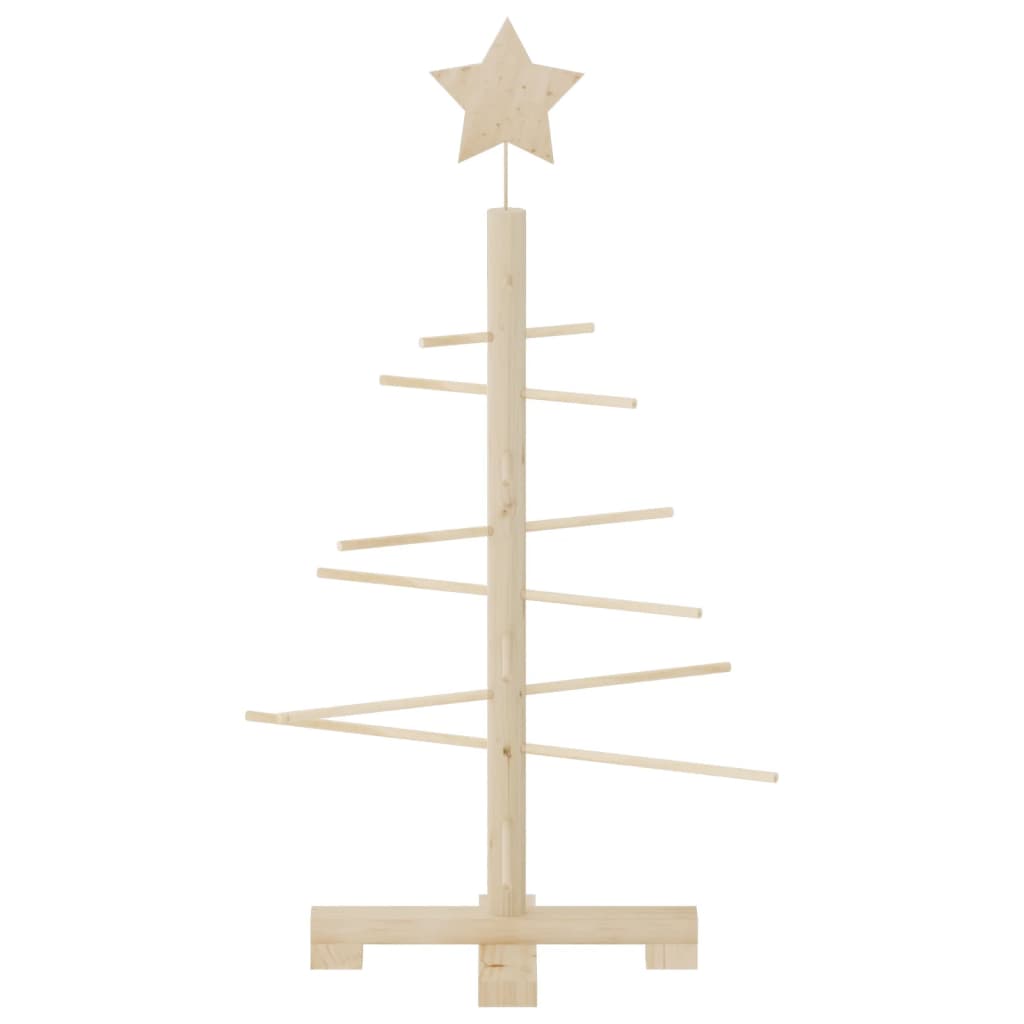 vidaXL Wooden Christmas Tree for Decoration 75 cm Solid Wood Pine