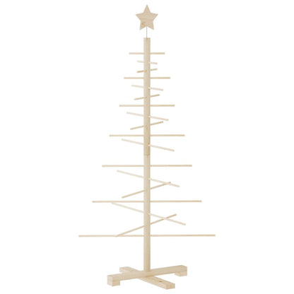 vidaXL Wooden Christmas Tree for Decoration 125 cm Solid Wood Pine