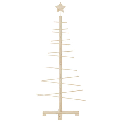vidaXL Wooden Christmas Tree for Decoration 125 cm Solid Wood Pine