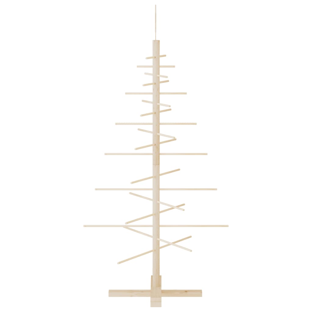 vidaXL Wooden Christmas Tree for Decoration 125 cm Solid Wood Pine