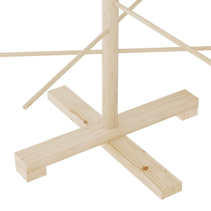 vidaXL Wooden Christmas Tree for Decoration 125 cm Solid Wood Pine