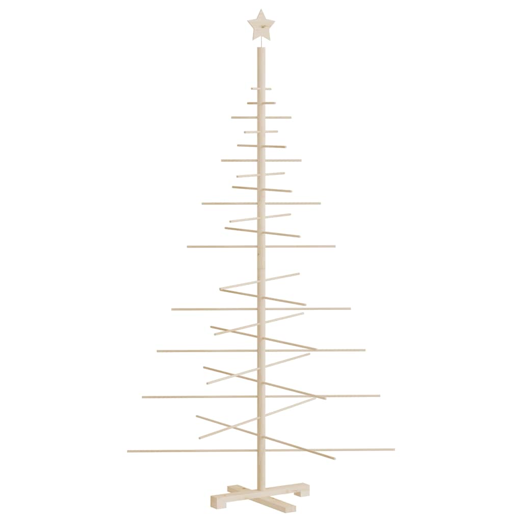 vidaXL Wooden Christmas Tree for Decoration 180 cm Solid Wood Pine
