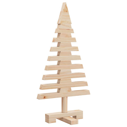 vidaXL | Wooden Christmas Tree | with Stand natural 60 cm Solid pine wood