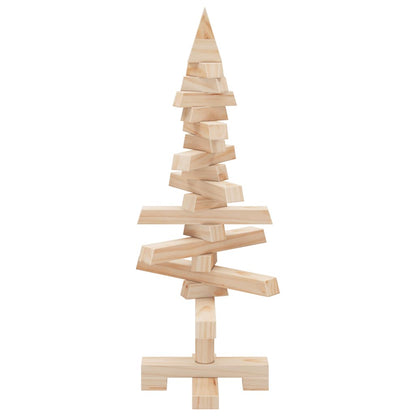 vidaXL | Wooden Christmas Tree | with Stand natural 60 cm Solid pine wood