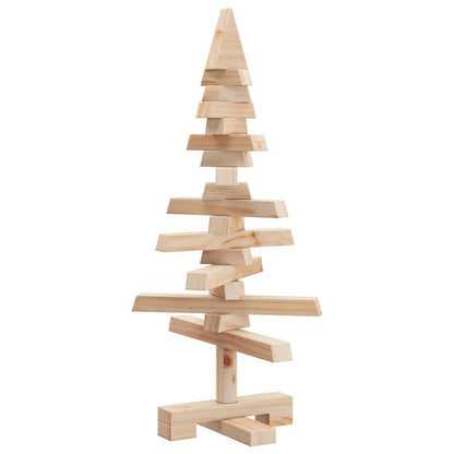 vidaXL | Wooden Christmas Tree | with Stand natural 60 cm Solid pine wood