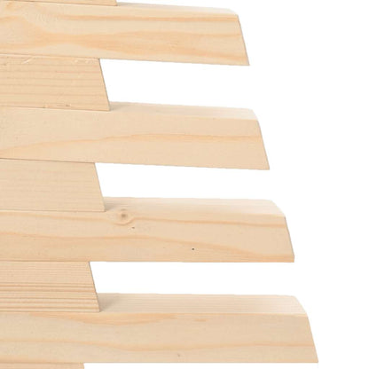 vidaXL | Wooden Christmas Tree | with Stand natural 60 cm Solid pine wood