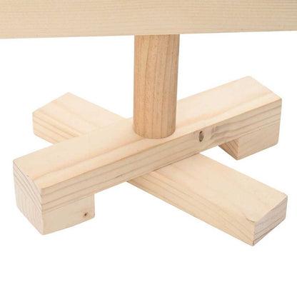 vidaXL | Wooden Christmas Tree | with Stand natural 60 cm Solid pine wood