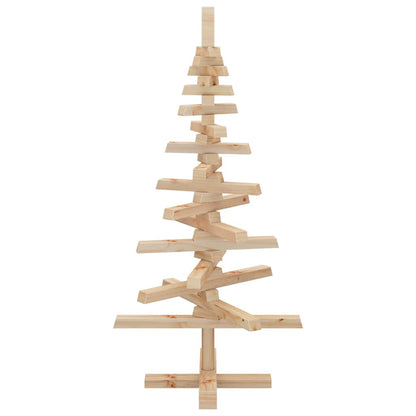 vidaXL | Wooden Christmas Tree | with Stand natural 90 cm Solid pine wood